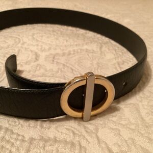 Miller Leather Water Buffalo Belt with gold buckle Men’s size 36